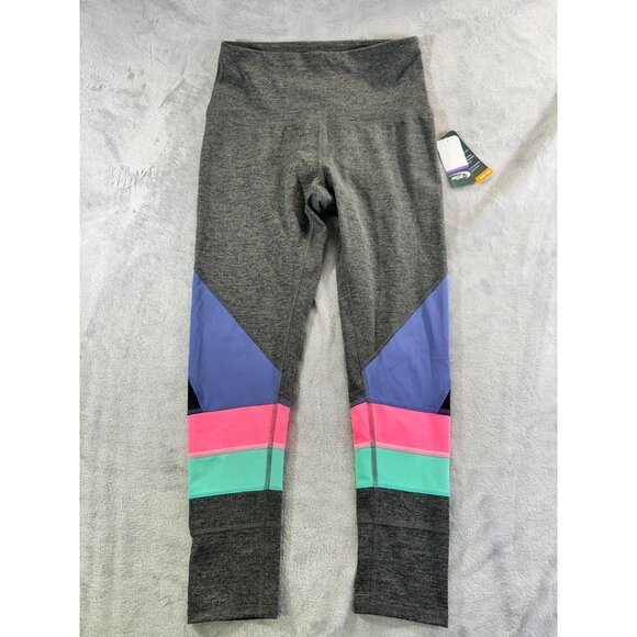 MTA Sport leggings Women's Medium Grey Color Block Fast Dry athletic leggings - Picture 3 of 12